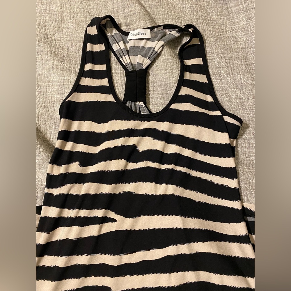 Calvin Klein Stretchy Jersey Racerback Dress